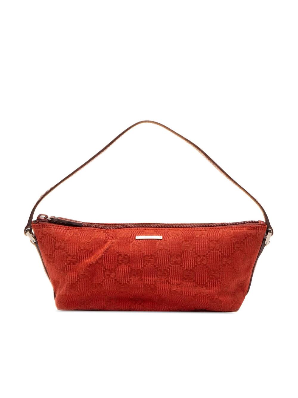 Gucci Gg Canvas Boat Pre-Loved Shoulder #376341G57B